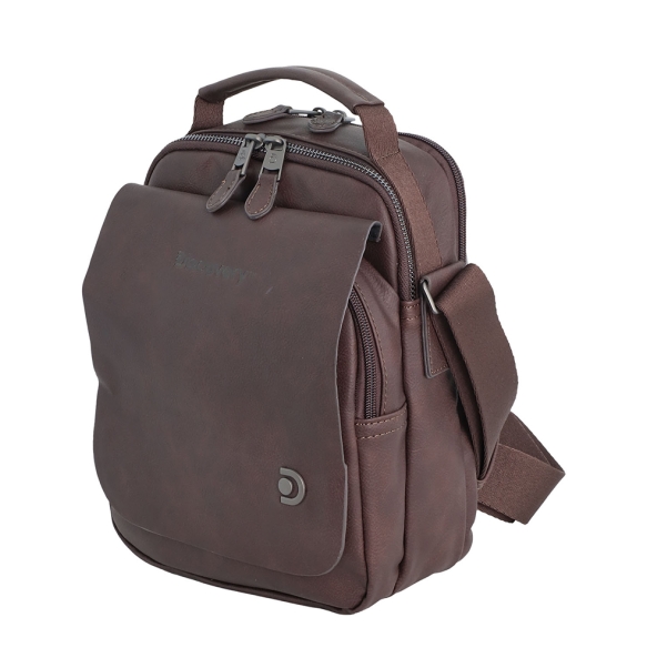 Τσαντάκι χιαστί DISCOVERY Heritage D03350 Καφέ